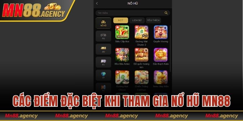 Các điểm đặc biệt khi tham gia nổ hũ MN88