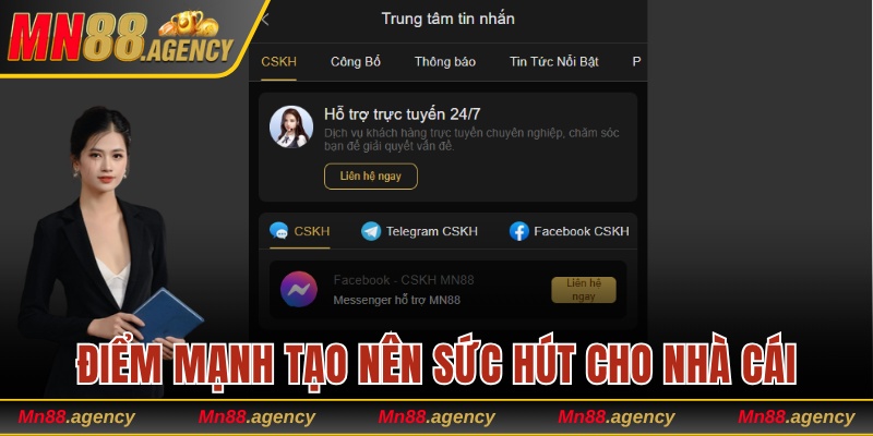 Điểm mạnh tạo nên sức hấp dẫn cho thương hiệu