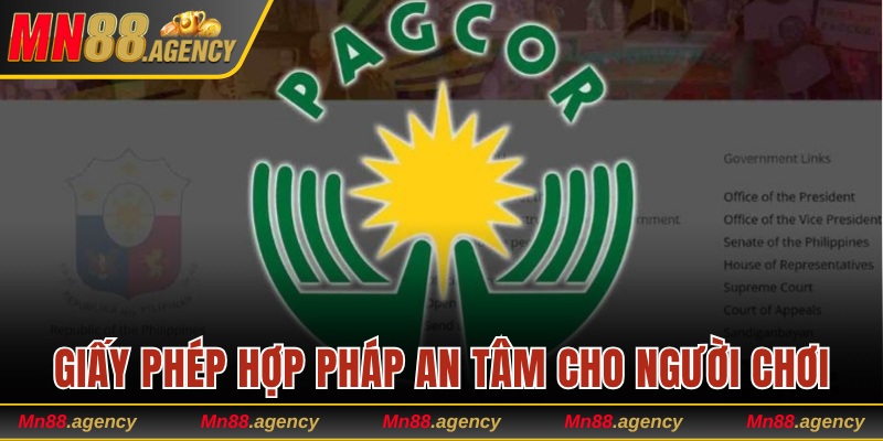 Giấy phép hợp pháp đem đến sự an tâm