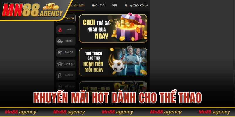 Khuyến mãi hấp dẫn dành cho chuyên mục thể thao